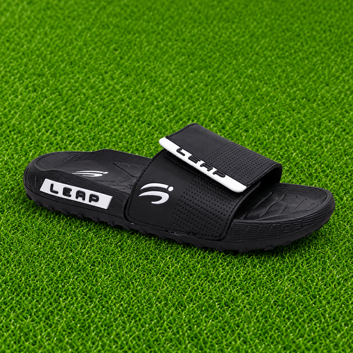 LEAP Men’s Premium Comfort Slides – Black